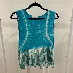 free people tie dye tank top